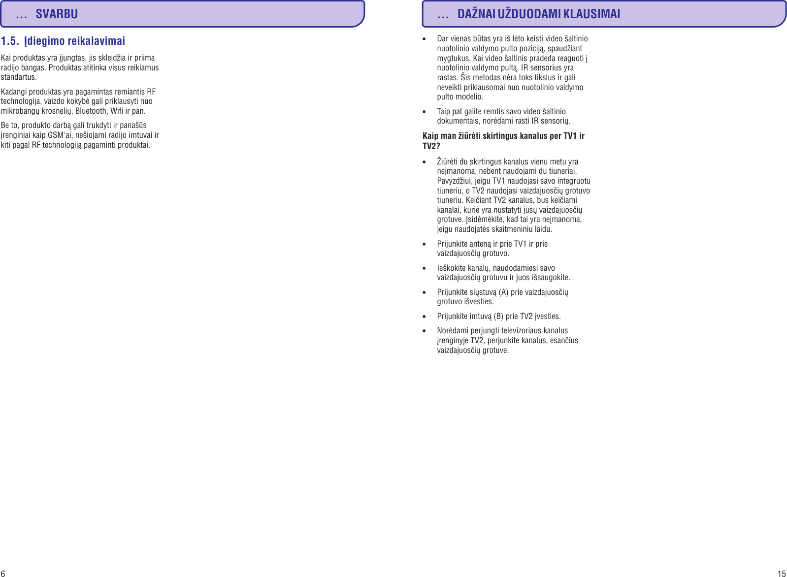 Page 6 of 10 - Philips SLV4200/12 SLV4200_12 Lietuviesu User Manual Käyttöopas Slv4200 12 Dfu Lit