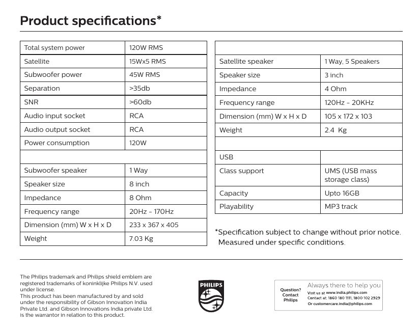 Page 10 of 10 - Philips SPA8000B/94 User Manual Spa8000b 94 Dfu Aen