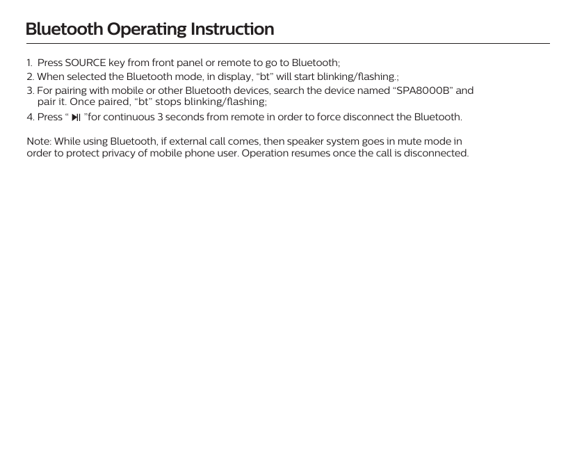 Page 7 of 10 - Philips SPA8000B/94 User Manual Spa8000b 94 Dfu Aen