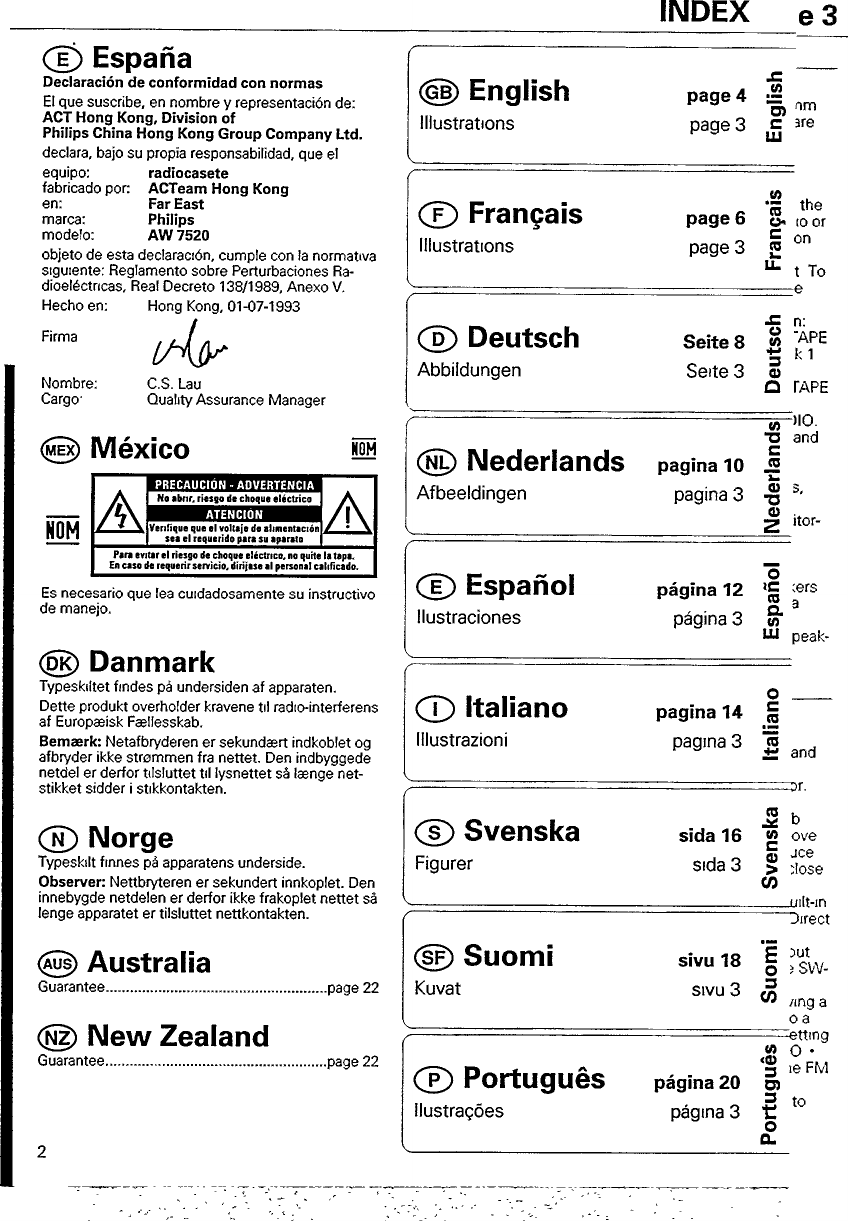 Page 2 of 6 - Philips  AW7520/01 Aw7520 01 Dfu Brp