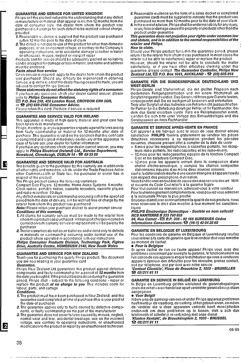 Page 10 of 11 - Philips AW7892 Dfu Esp