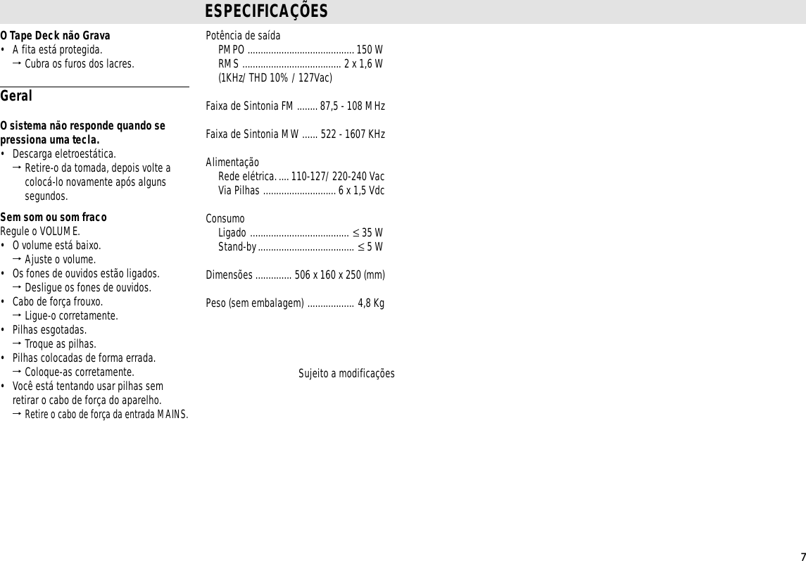 Page 7 of 8 - Philips  AZ1574/19 Az1574 19 Dfu Brp