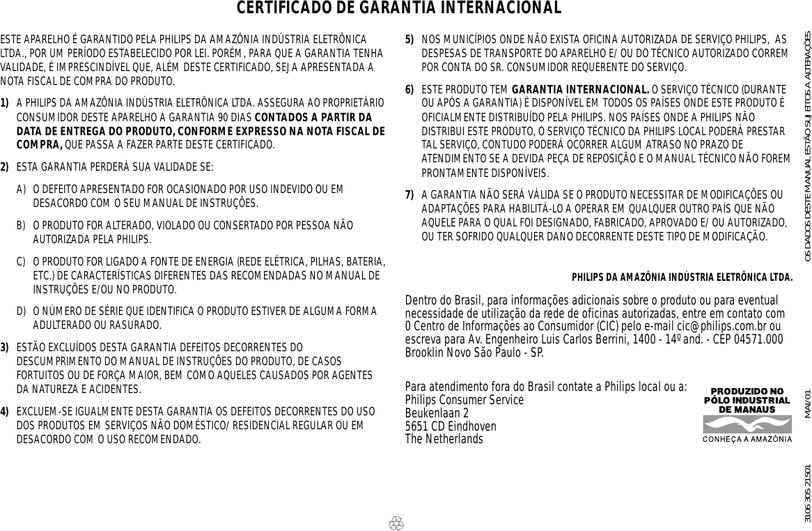 Page 8 of 8 - Philips  AZ1574/19 Az1574 19 Dfu Brp