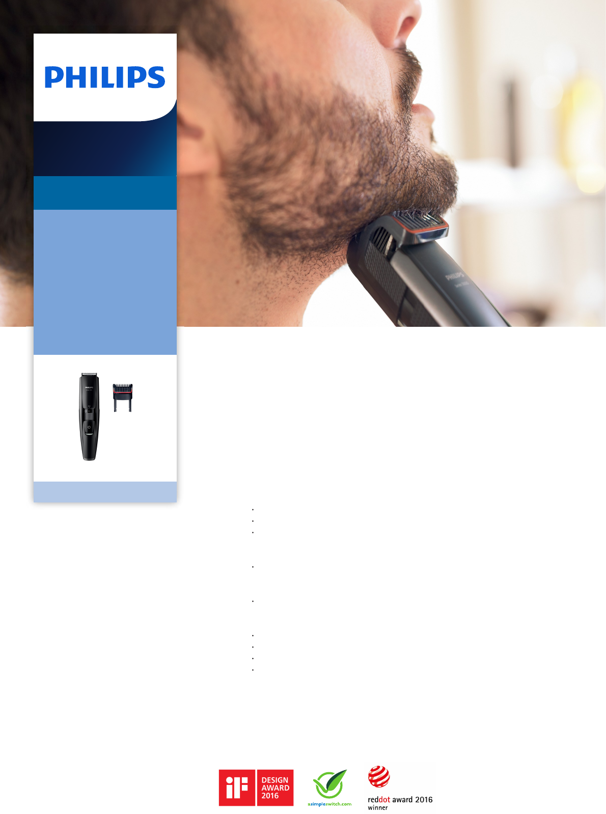 Philips Bt50 15 Para Barba Corta Folleto Bt50 15 Pss Aspuy