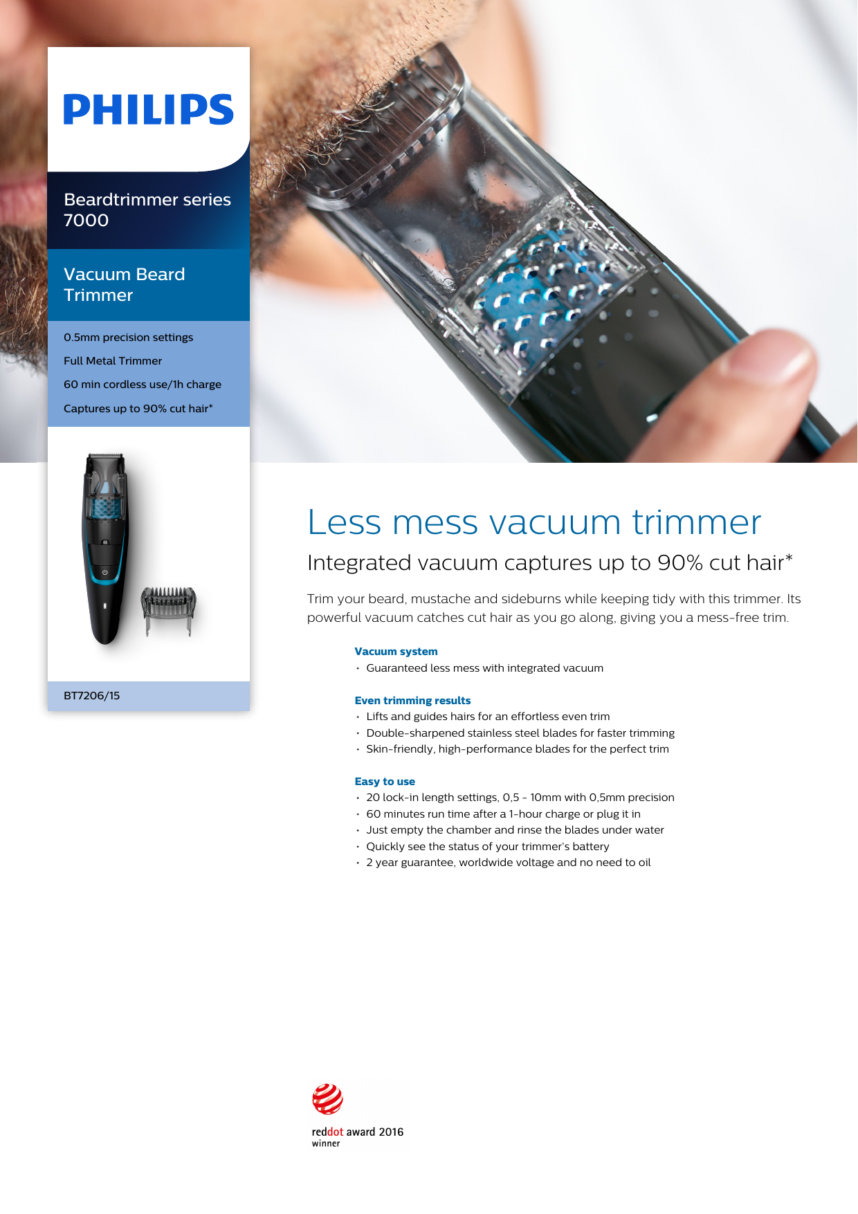 philips trimmer bt7206