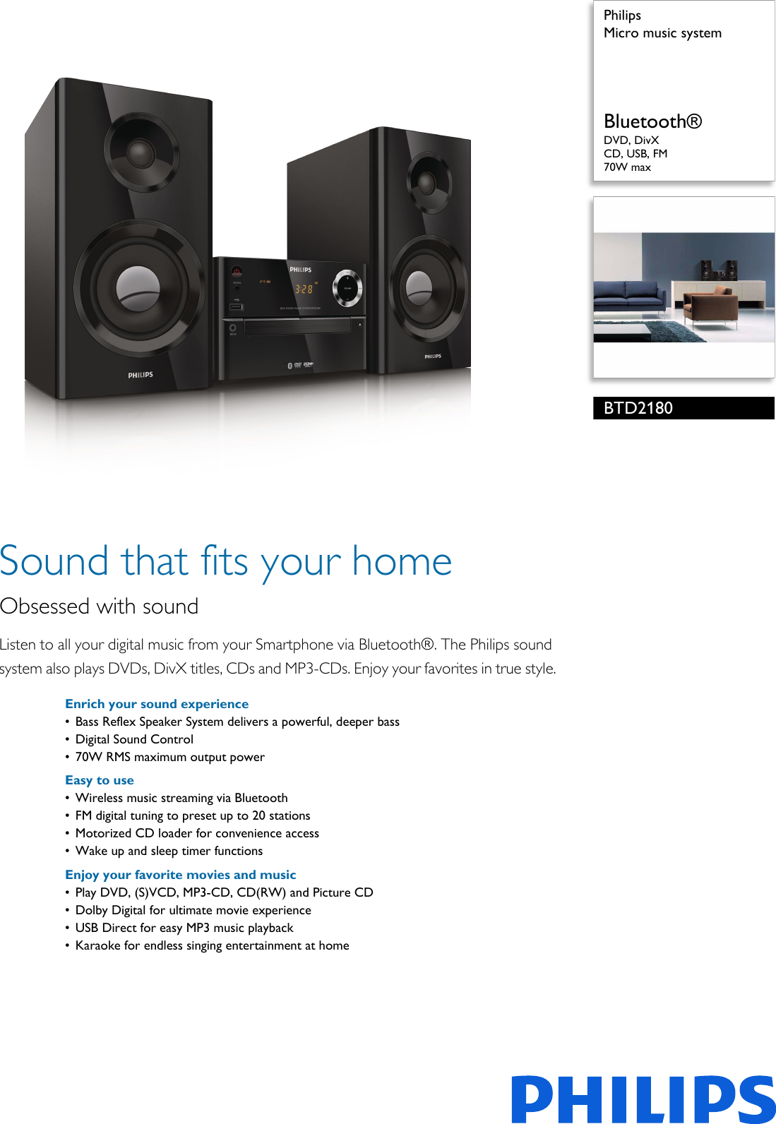 philips music system with karaoke