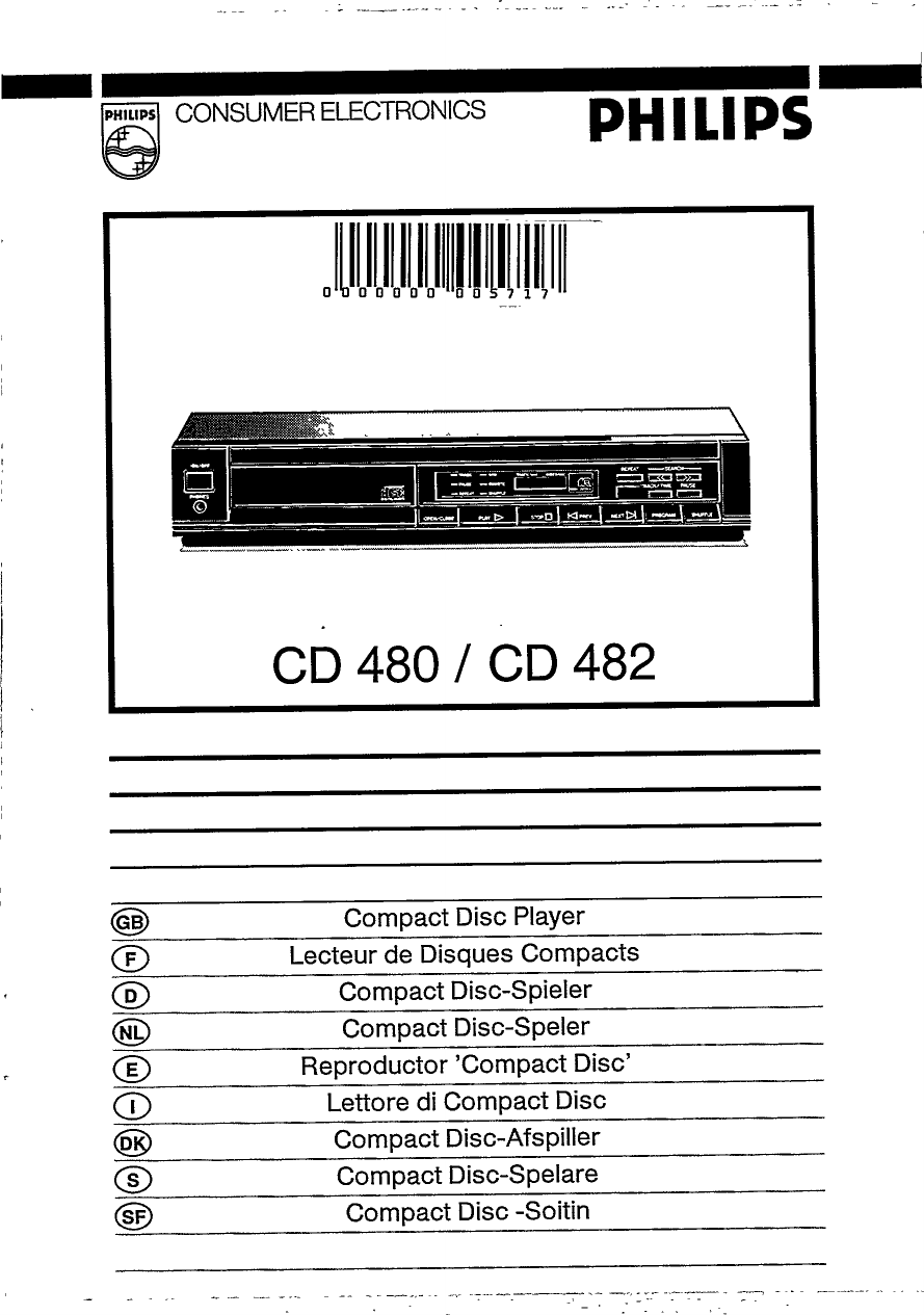Page 1 of 10 - Philips  CD482 Dfu Swe