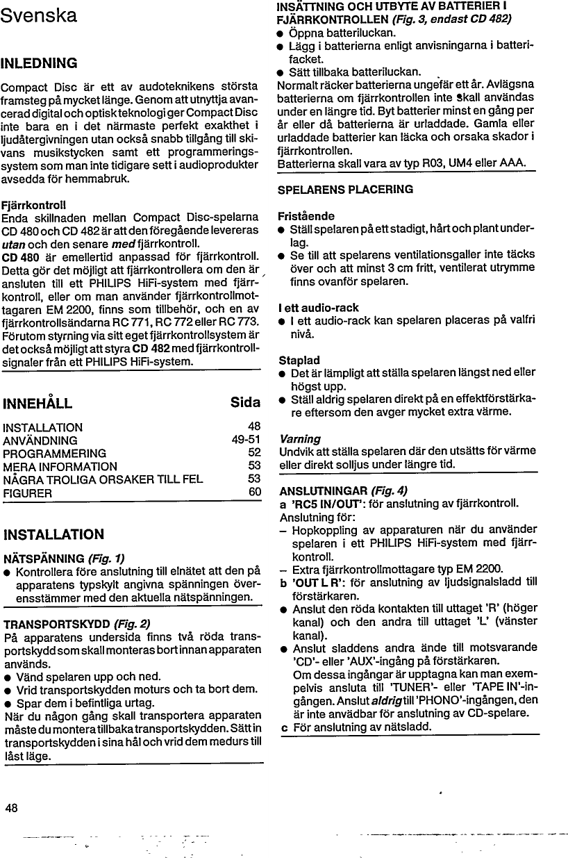 Page 2 of 10 - Philips  CD482 Dfu Swe