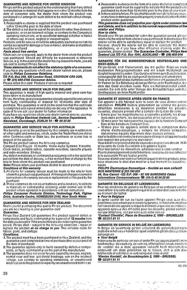 Page 10 of 12 - Philips  D6800 Dfu Ita