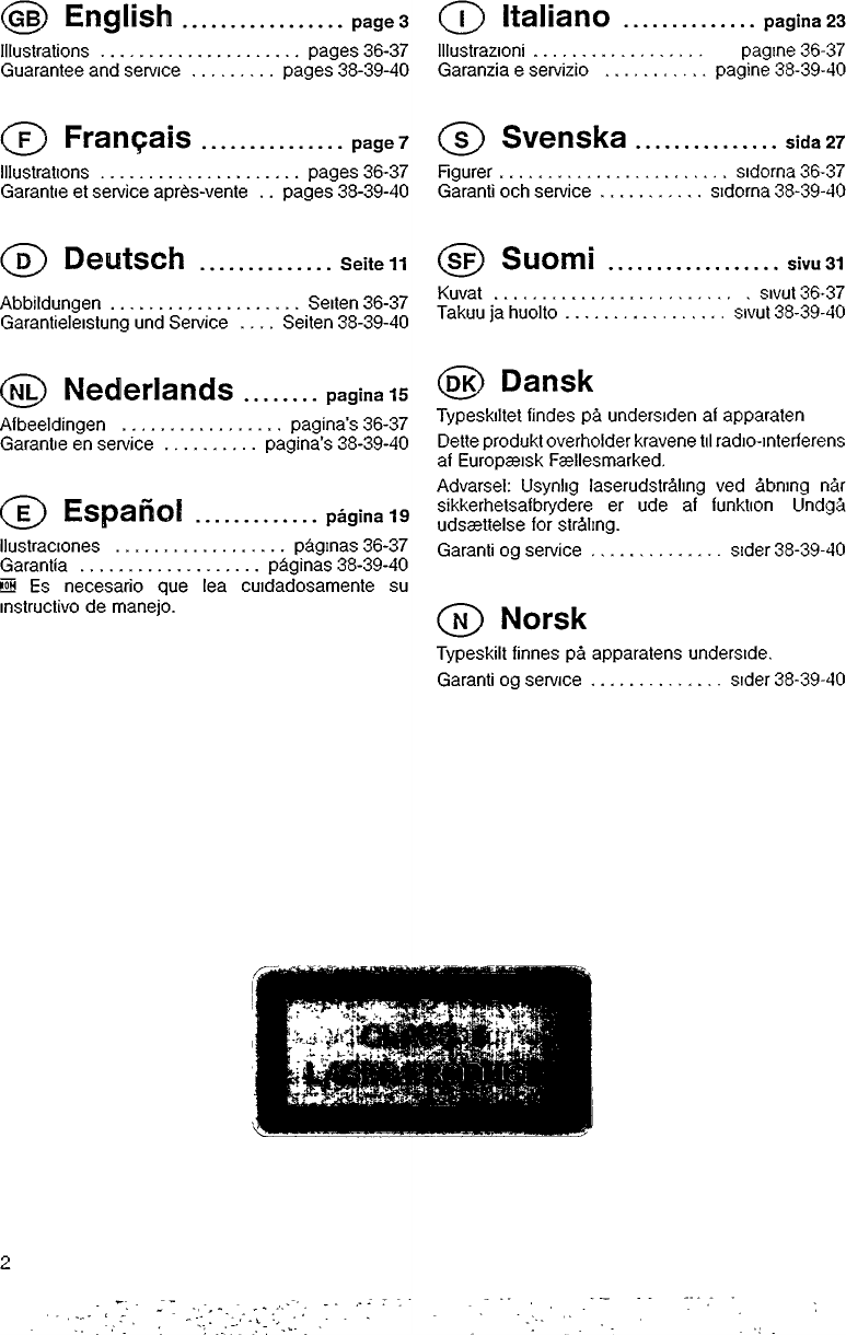 Page 2 of 12 - Philips  D6800 Dfu Ita