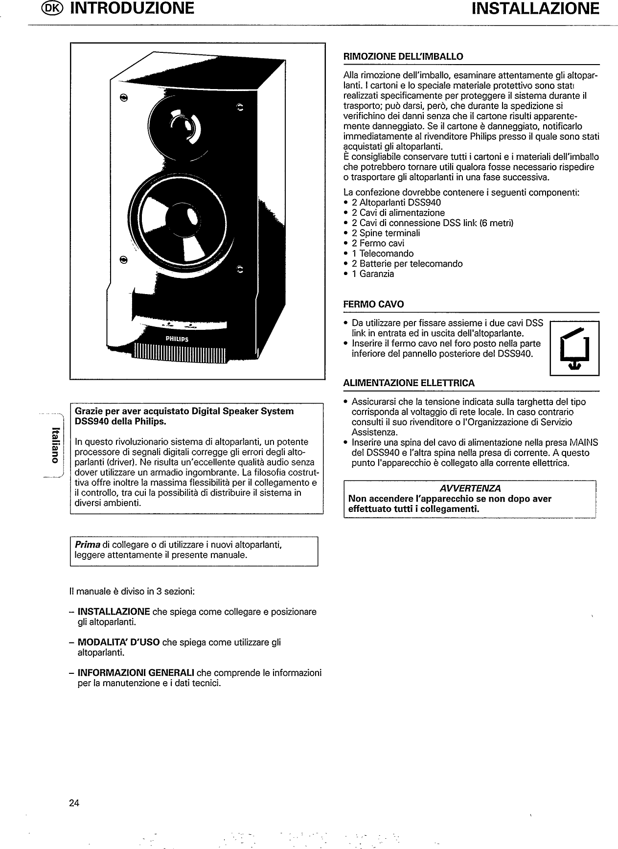 Page 4 of 8 - Philips  DSS940 Dfu Ita