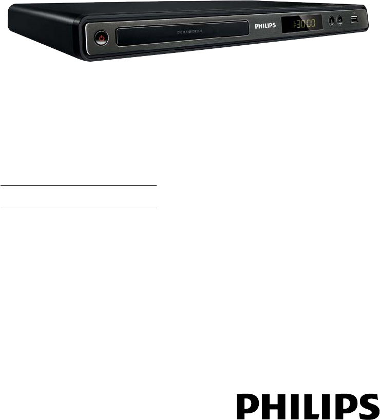Philips Www.philips.com/welcome Dvp3520 58 Dfu Aen