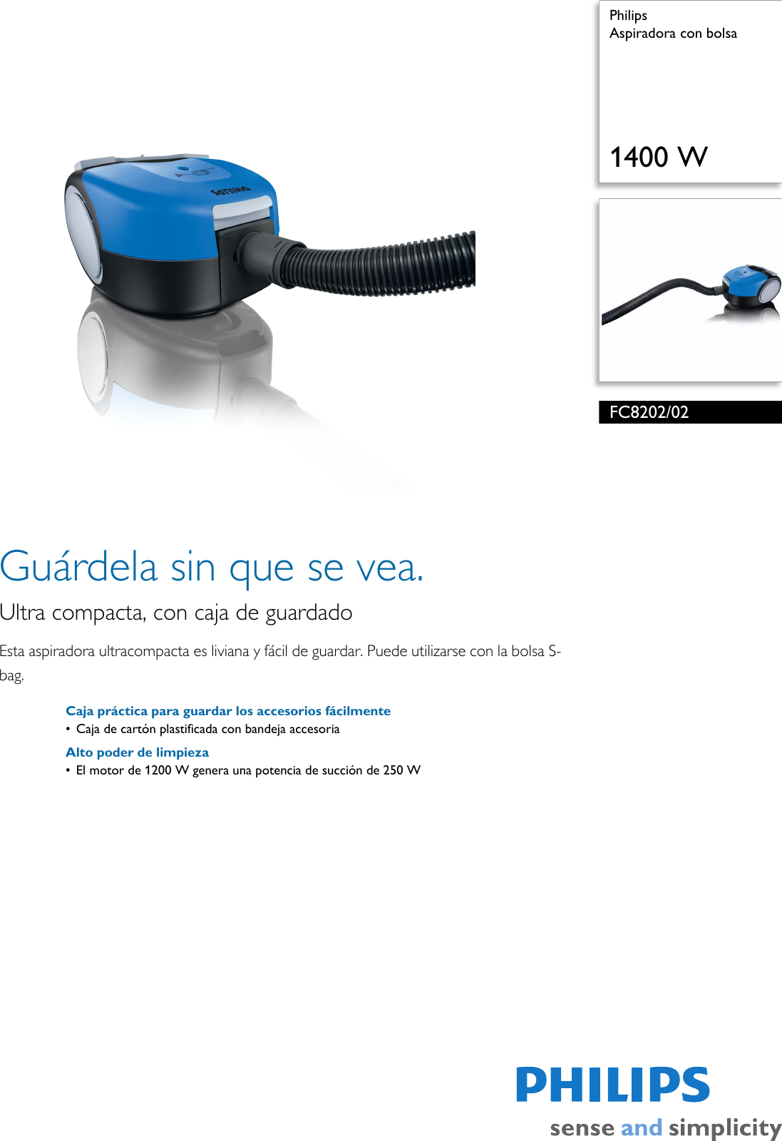 Philips Leaflet FC8202_02 Released Argentina (Spanish) Folleto Fc8202 02  Pss Aspuy
