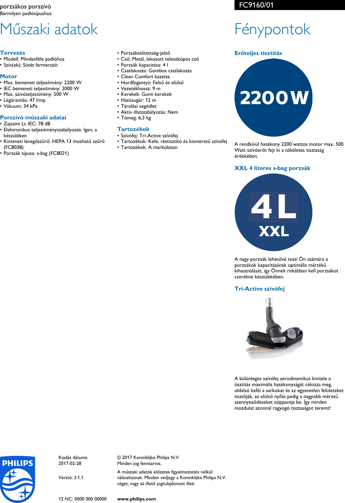 Page 2 of 2 - Philips FC9160/01 Porzsákos Porszívó PorzsÃ¡kos PorszÃ­vÃ³ Fc9160 01 Pss Hunhu