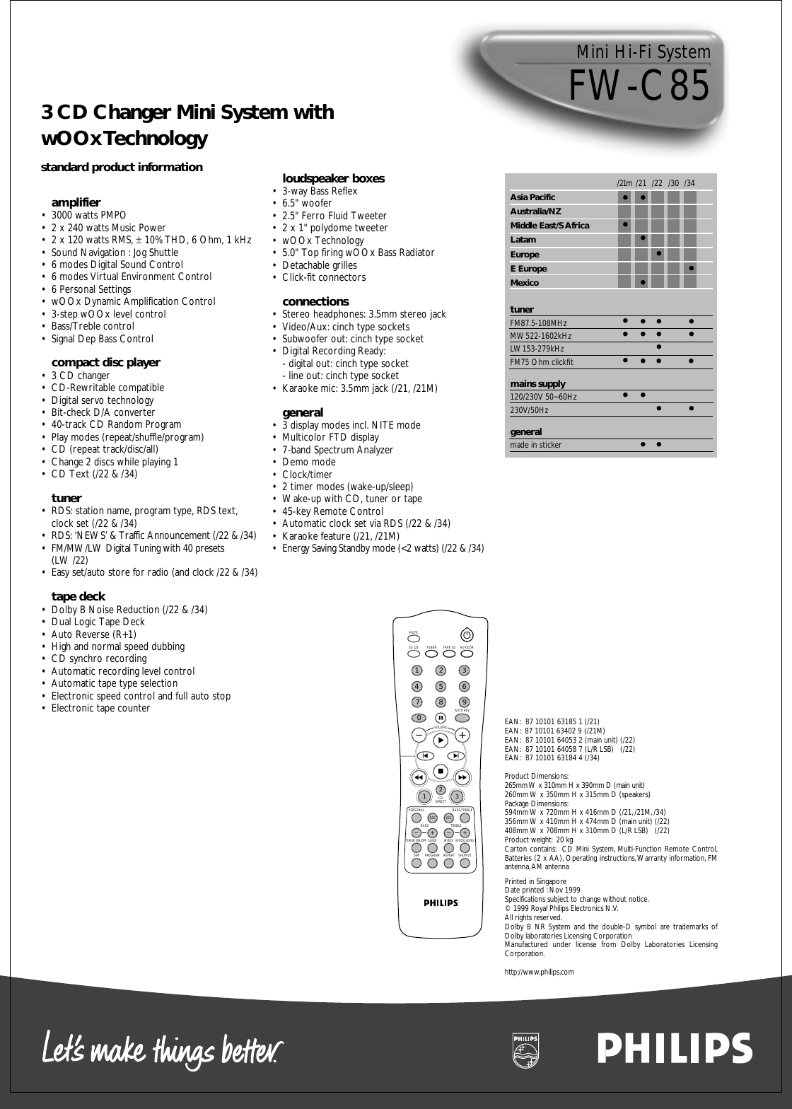 Page 2 of 2 - Philips  Leaflet Fw-c85 21m Pss Engsg
