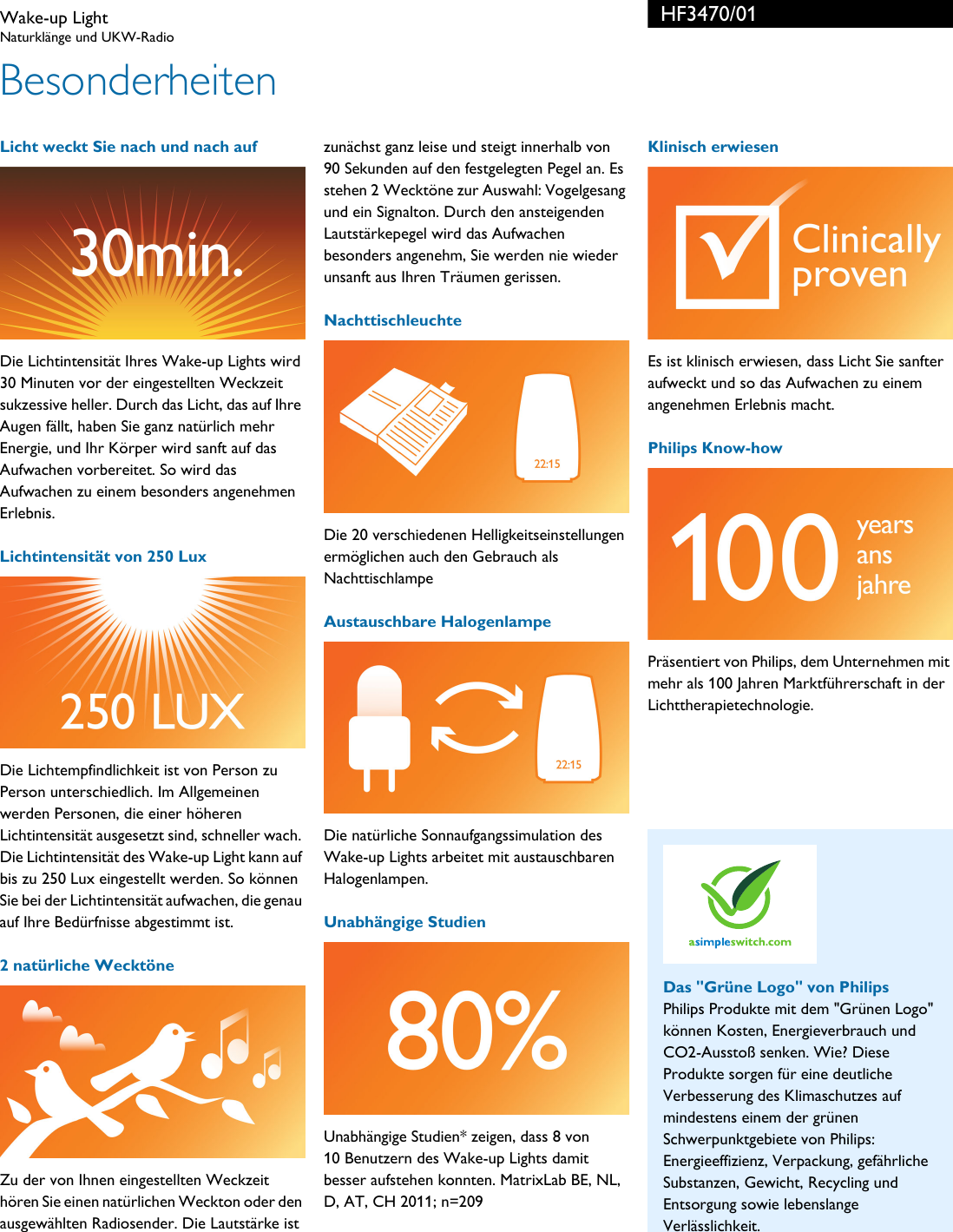 Philips Leaflet HF3470_01 Released Germany (German) Hf3470 01 Pss Deude