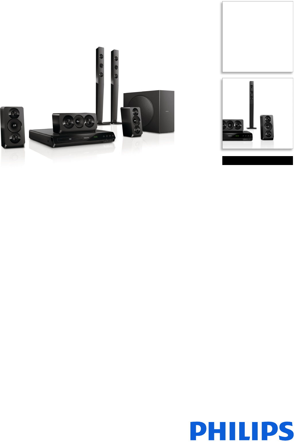 Philips Htd5540 12 5 1 Home Theatre Htd5540 12 Pss Engal