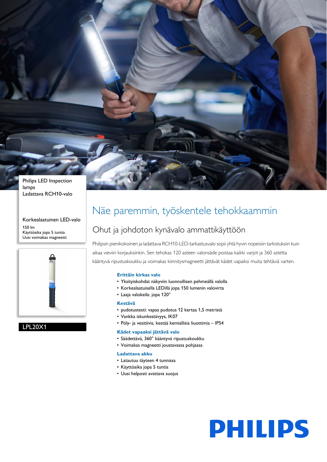 Page 1 of 3 - Philips LPL20X1 Ladattava RCH10-valo Pss Finfi