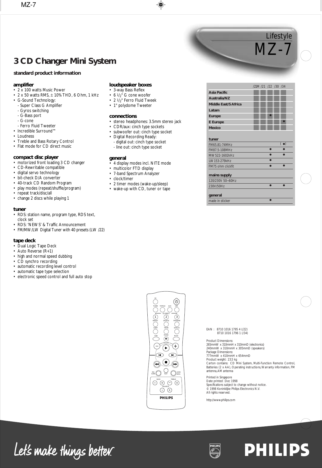 Page 2 of 2 - Philips MZ-7 Mz7 22 Pss Engat