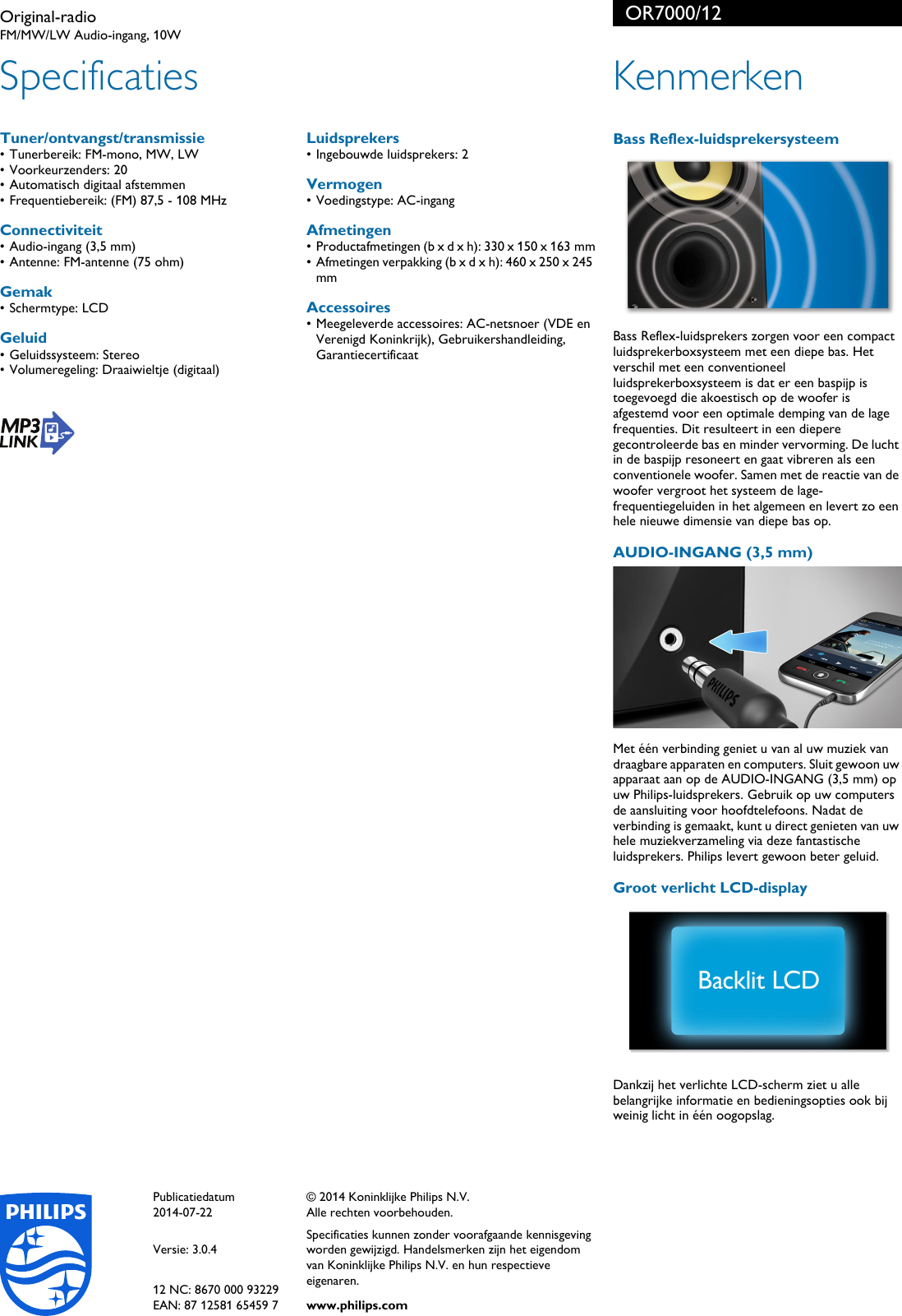 Page 2 of 2 - Philips OR7000/12 Original-radio Or7000 12 Pss Nldnl
