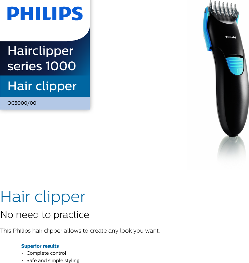 philips hair clipper qc5000