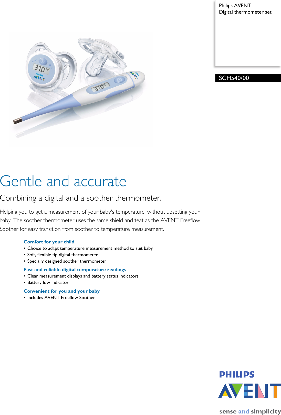 avent digital thermometer