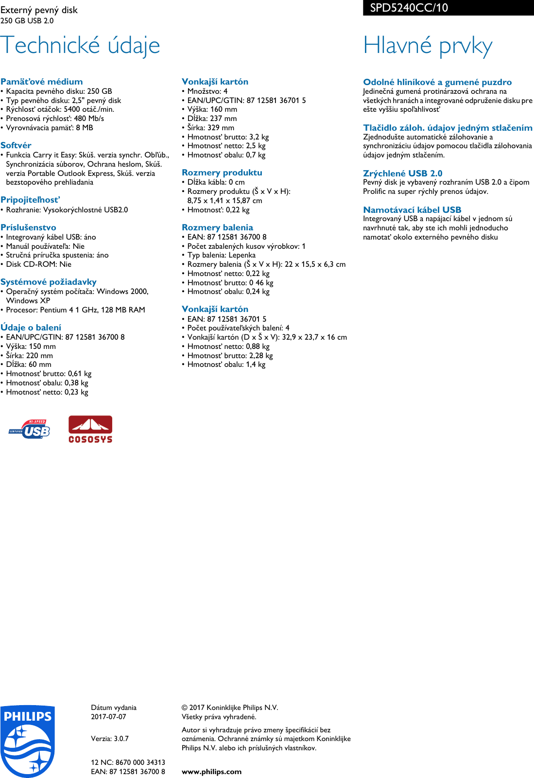 Page 2 of 2 - Philips SPD5240CC/10 Externý Pevný Disk ExternÃ½ PevnÃ½ Spd5240cc 10 Pss Slksk