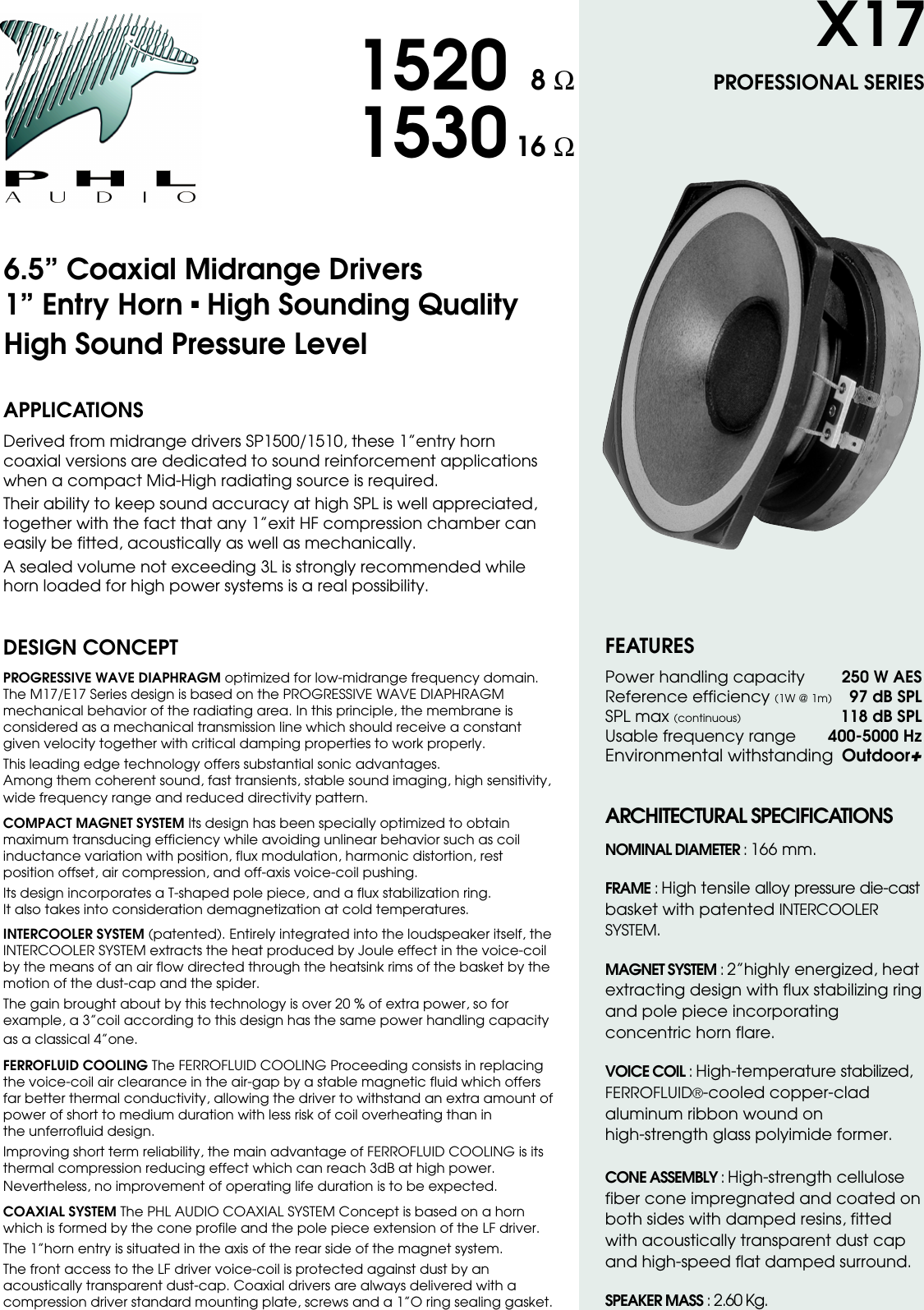 Page 1 of 2 - Phl-Audio Phl-Audio-X17-Users-Manual- 1520-1530_texte New AG  Phl-audio-x17-users-manual