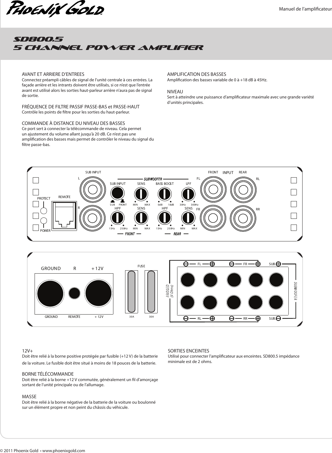 Page 10 of 12 - Phoenix-Gold Phoenix-Gold-Phoenix-Gold-Car-Amplifier-Sd300-1-Users-Manual-  Phoenix-gold-phoenix-gold-car-amplifier-sd300-1-users-manual