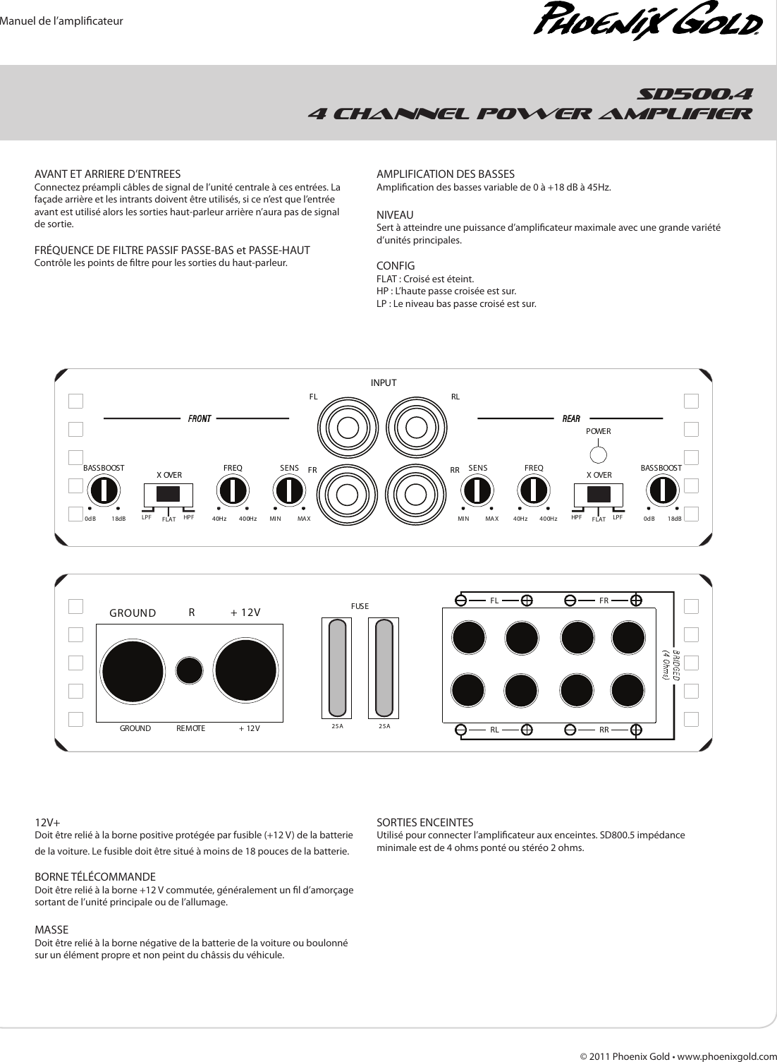 Page 9 of 12 - Phoenix-Gold Phoenix-Gold-Phoenix-Gold-Car-Amplifier-Sd300-1-Users-Manual-  Phoenix-gold-phoenix-gold-car-amplifier-sd300-1-users-manual