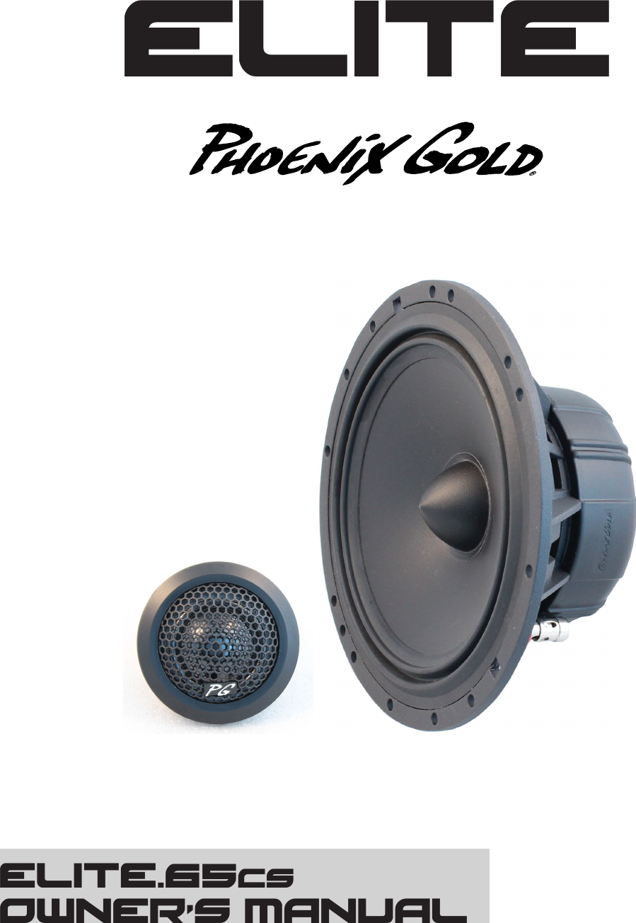 Page 1 of 4 - Phoenix-Gold Phoenix-Gold-Phoenix-Gold-Car-Speaker-65Cs-Users-Manual-  Phoenix-gold-phoenix-gold-car-speaker-65cs-users-manual