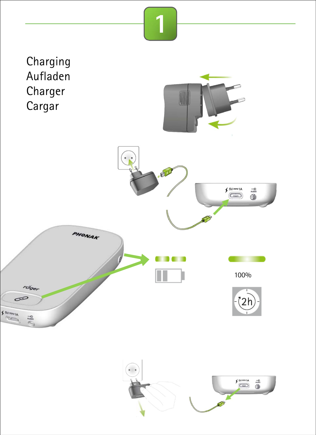 ChargingAufladenChargerCargar1100%