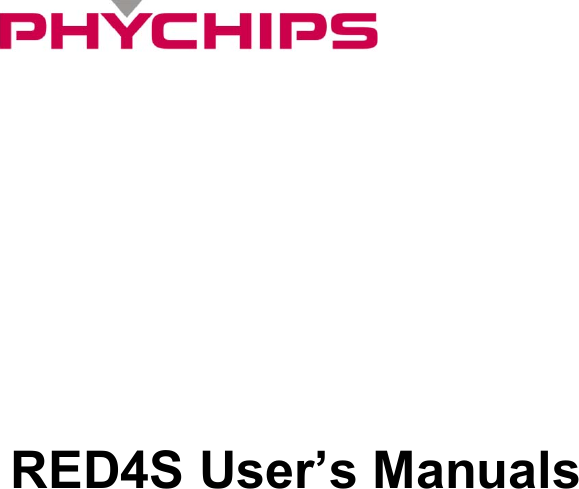              RED4S User&rsquo;s Manuals                           