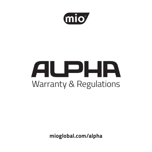 Warranty &amp; Regulationsmioglobal.com/alpha
