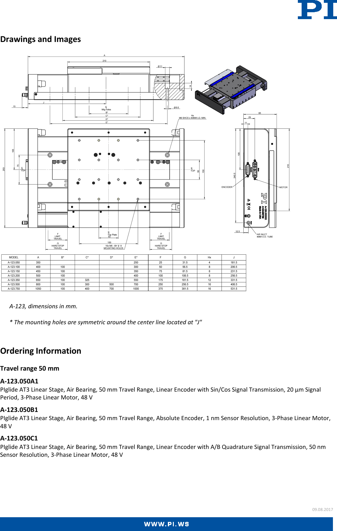 Page 4 of 6 - Physik Instrumente A-123 Datasheet