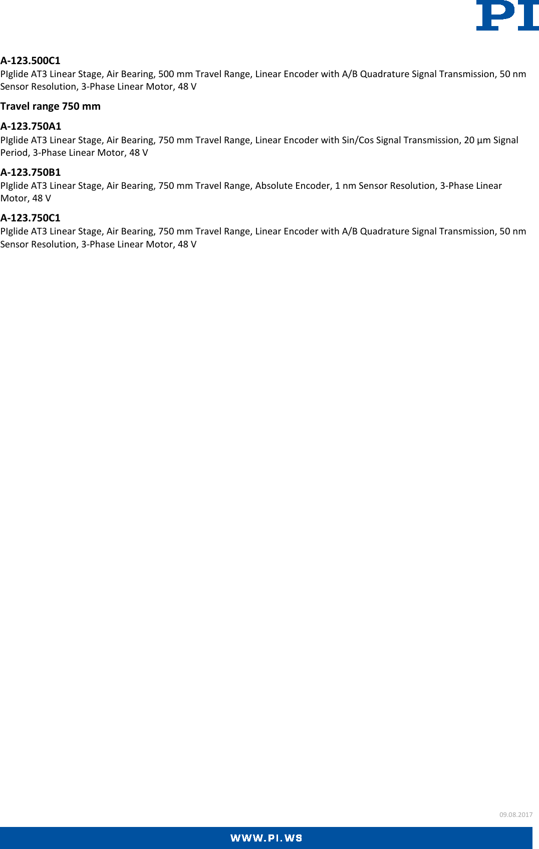 Page 6 of 6 - Physik Instrumente A-123 Datasheet