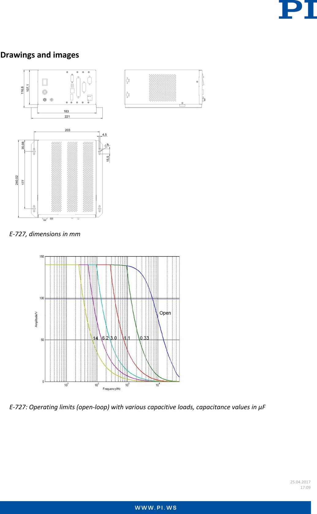 Page 4 of 5 - Physik Instrumente Datasheet  E-727