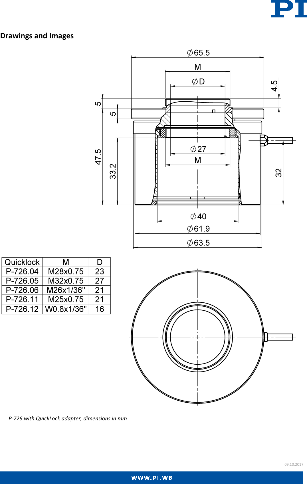 Page 2 of 3 - Physik Instrumente P-726 Datasheet  P-726.xx-Datasheet-EN