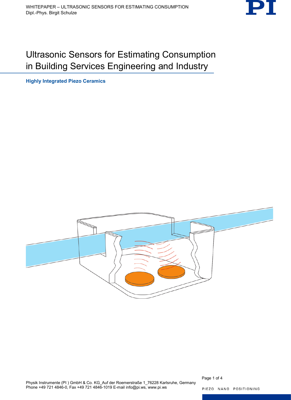 Page 1 of 4 - Physik Instrumente  PI Flow Rate Measurement WP Pi4000