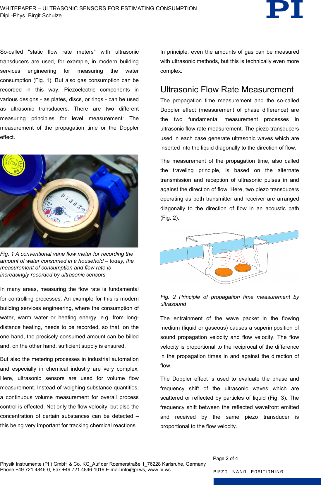 Page 2 of 4 - Physik Instrumente  PI Flow Rate Measurement WP Pi4000