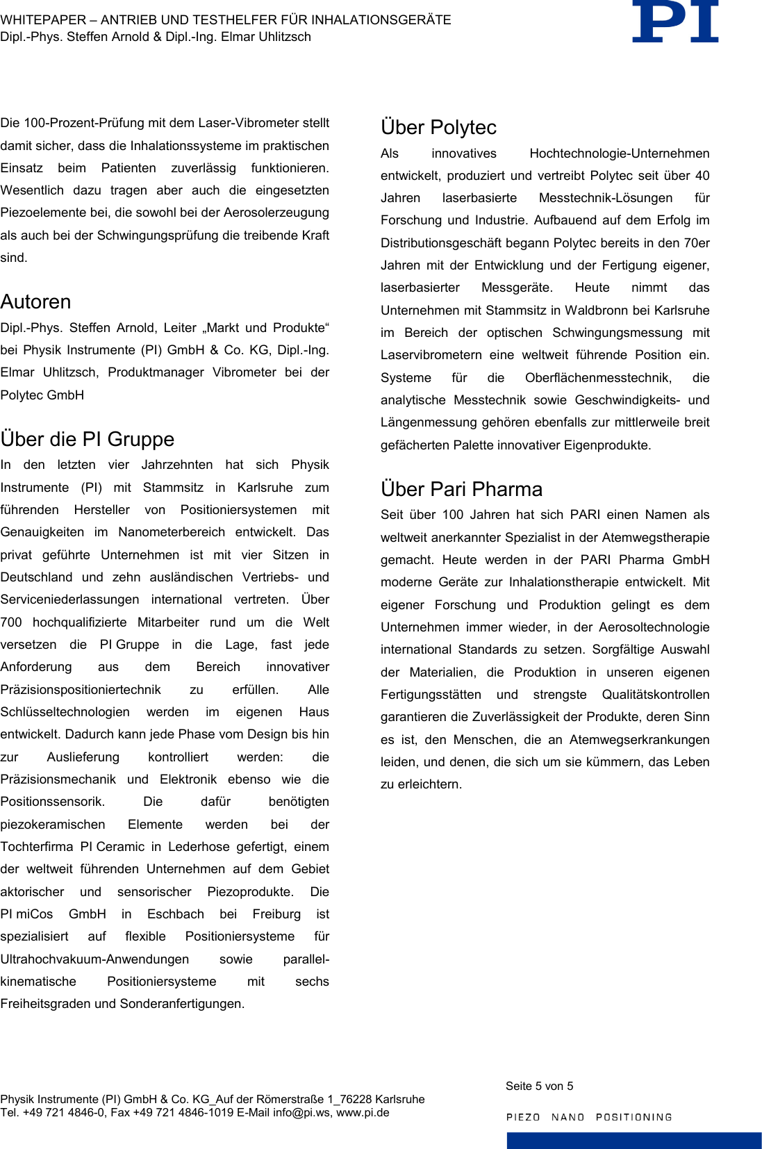 Page 5 of 5 - Physik Instrumente  PI Piezo Vernebler WP Pi1079