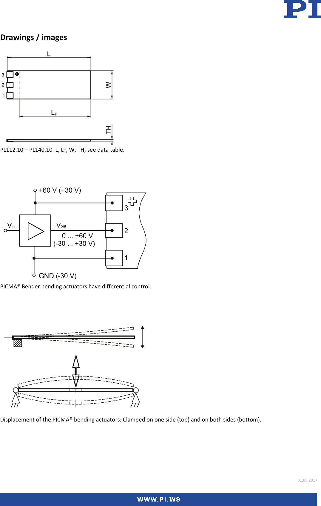 Page 2 of 3 - Physik Instrumente PL112 – PL140 Datasheet  PL112-Datasheet