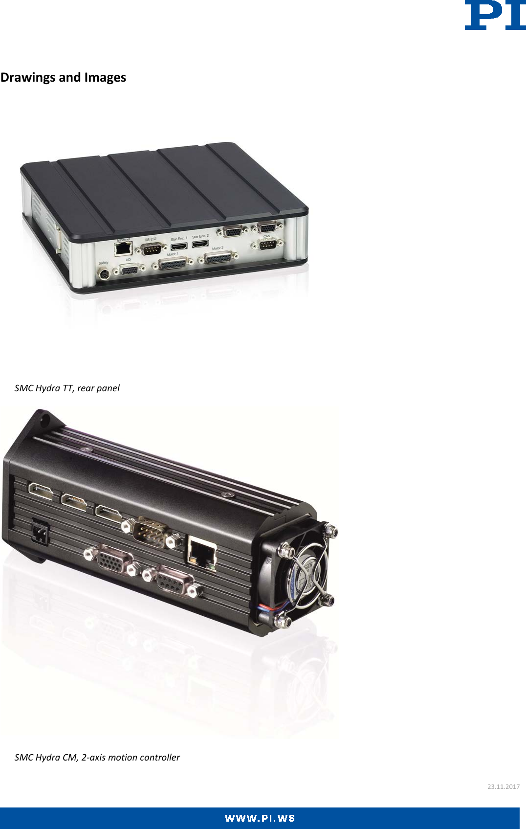 Page 4 of 5 - Physik Instrumente SMC Hydra Datasheet Hydra-Datasheet