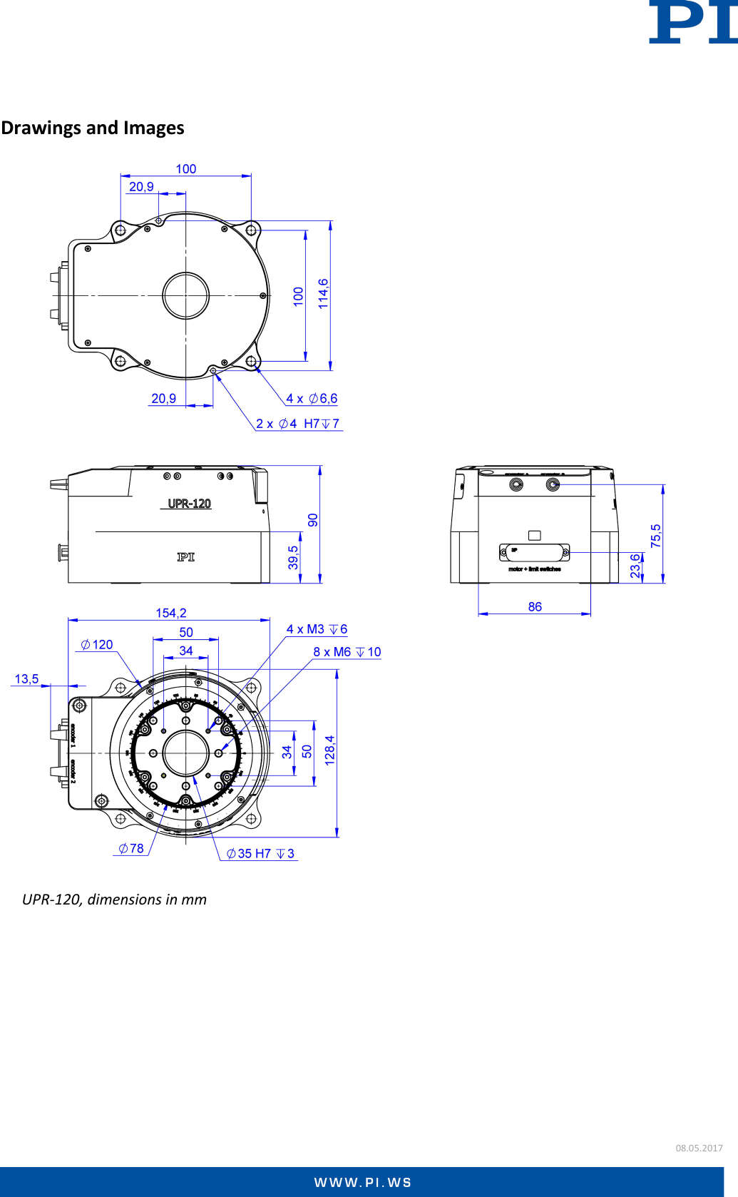 Page 3 of 4 - Physik Instrumente Datasheet  UPR-120