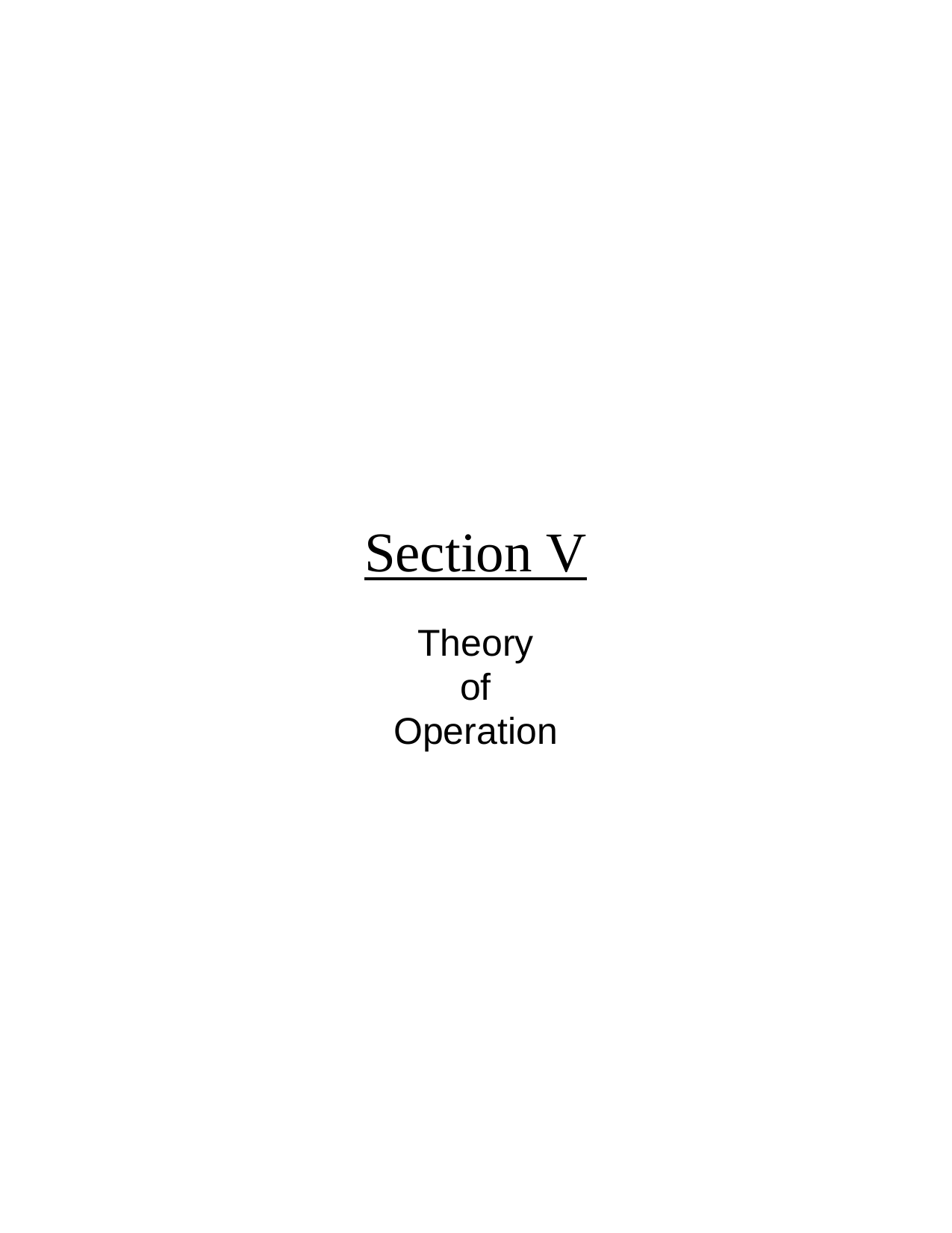 Section VTheoryofOperation