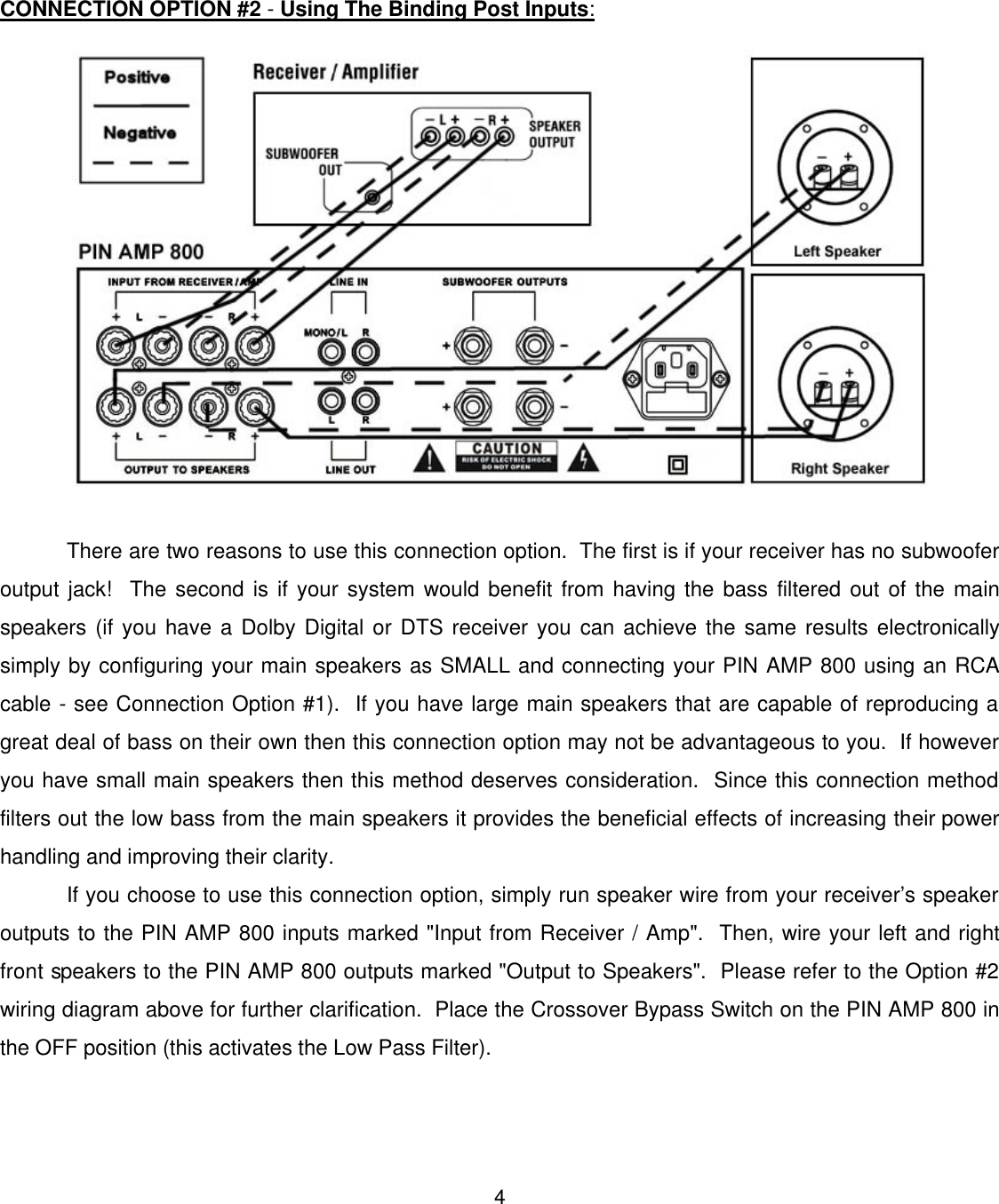 Page 5 of 12 - Pinnacle-Speakers Pinnacle-Speakers-Pin-Amp-800-Users-Manual- PR MAN ARM REV0109  Pinnacle-speakers-pin-amp-800-users-manual