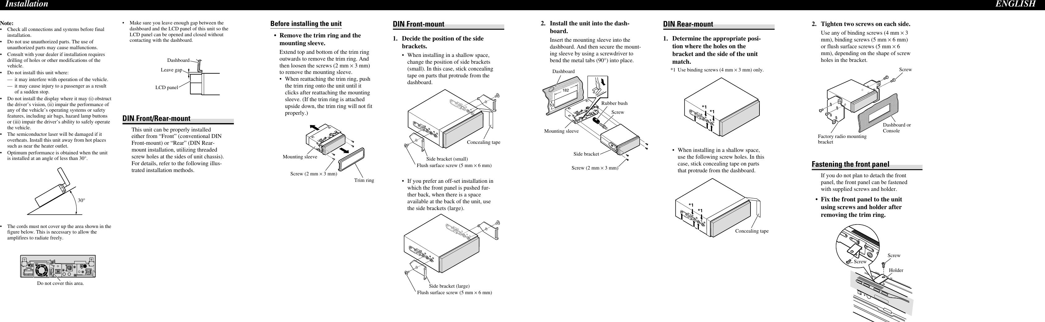 Page 4 of 8 - Pioneer CRD4275-A/N If Not Then  AVH-P5000DVD Installation Manual0123