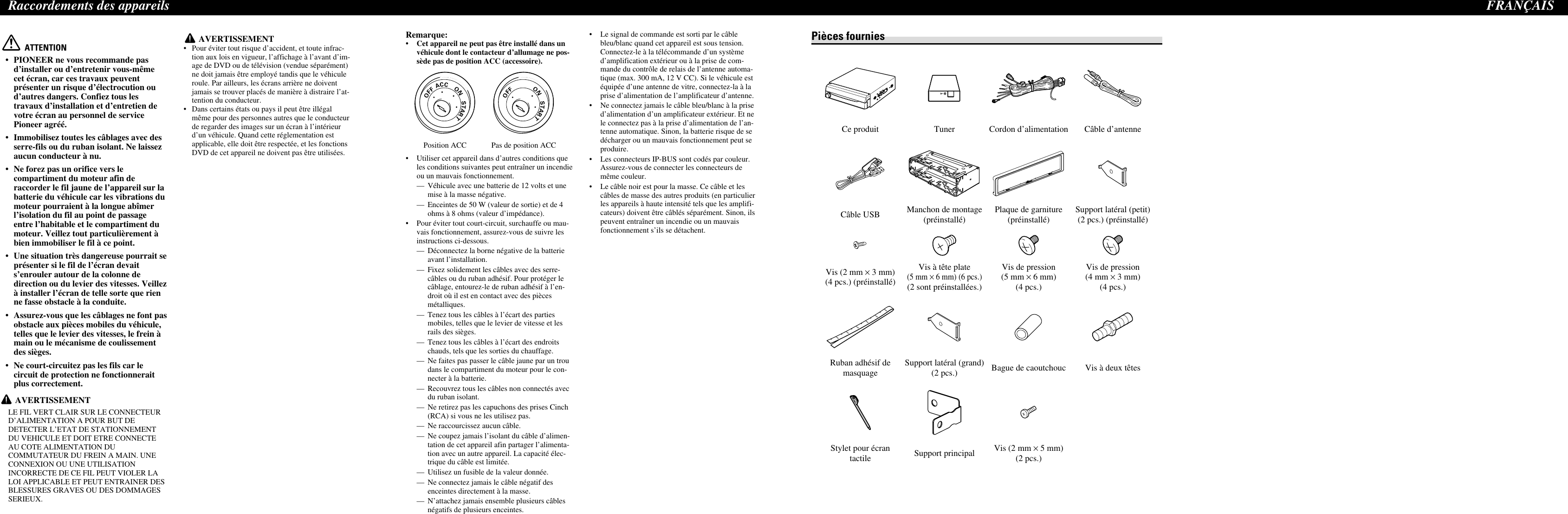 Page 5 of 8 - Pioneer CRD4275-A/N If Not Then  AVH-P5000DVD Installation Manual0123
