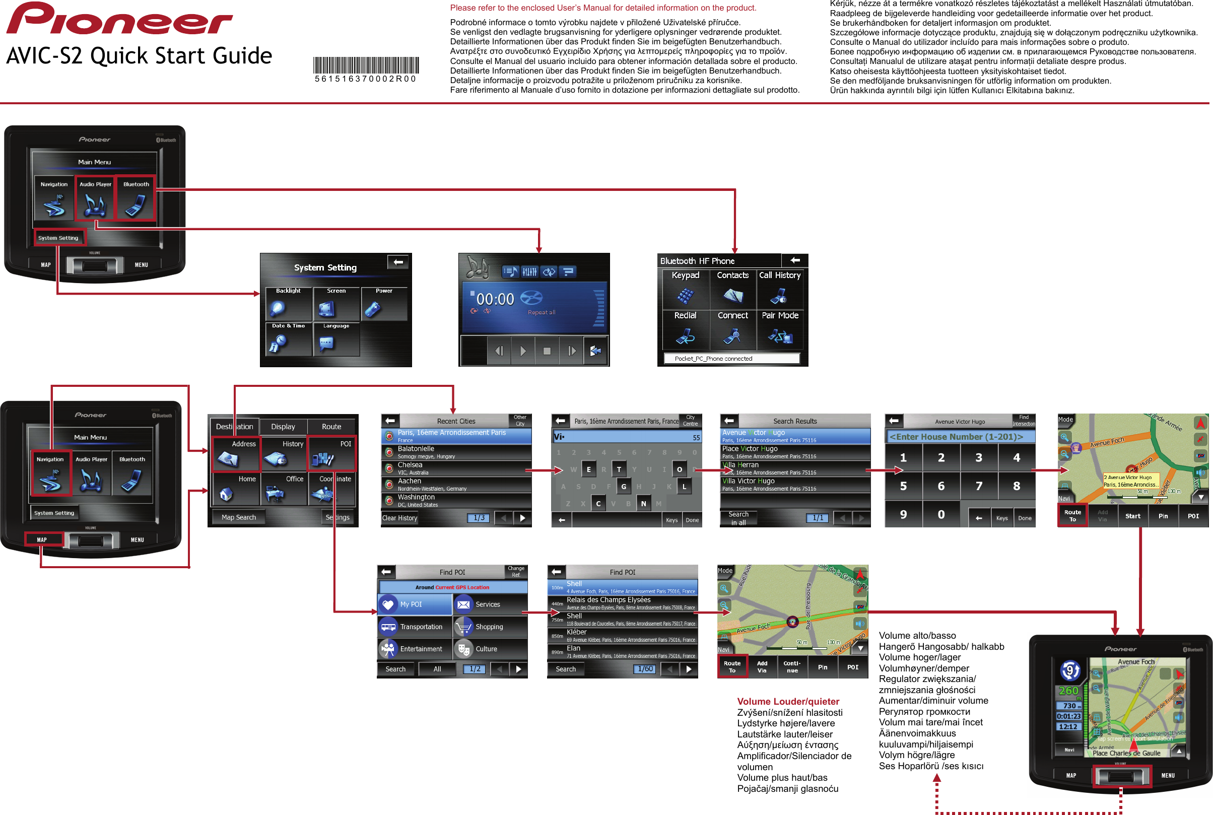 Page 1 of 1 - Pioneer Pioneer-Avic-S2-Quick-Start-Manual-  Pioneer-avic-s2-quick-start-manual