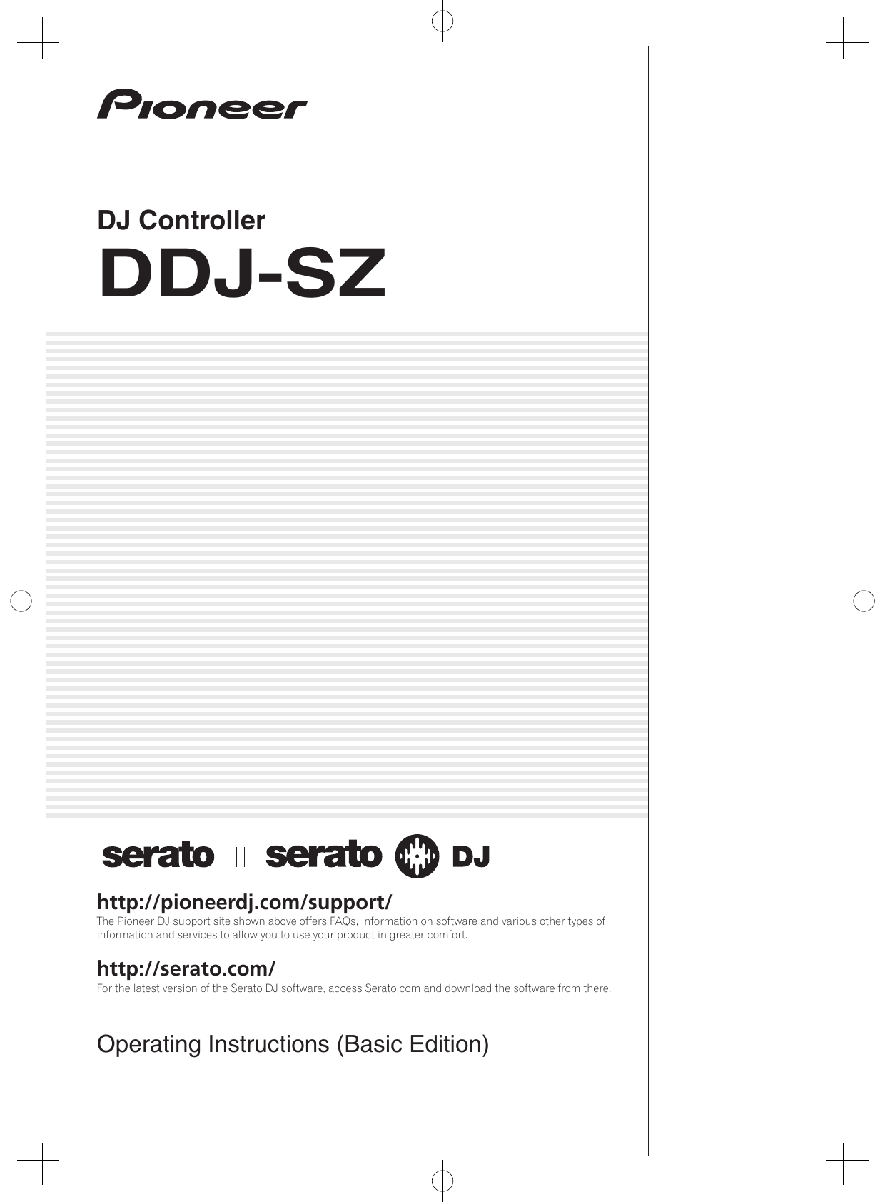 Pioneer Dj Equipment Ddj Sz Users Manual